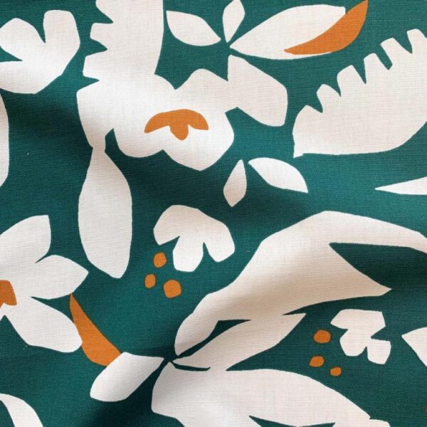 Toile de coton Ewasi vert