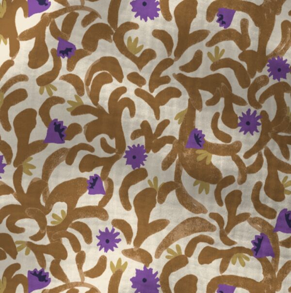 Double gaze Nalini ecru violet