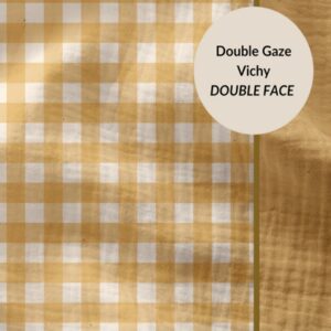 Double gaze Vichy blé