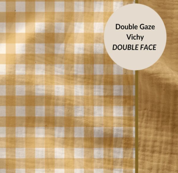Double gaze Vichy blé