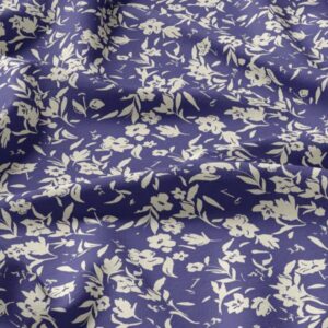 Viscose Afia bleu ecru