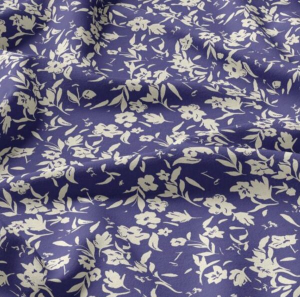 Viscose Afia bleu ecru