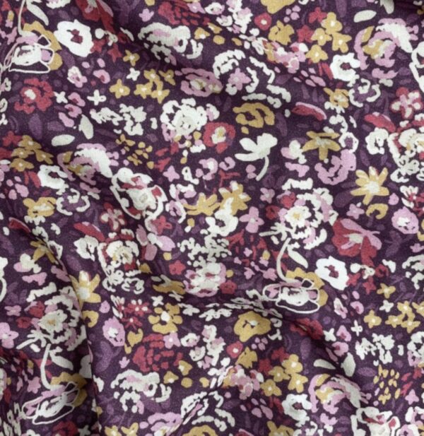 Viscose Naima purple rose