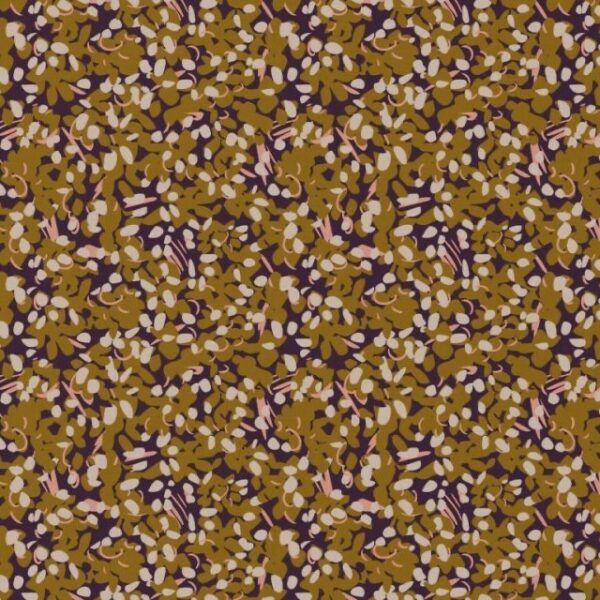 Viscose Oizco café noir ocre