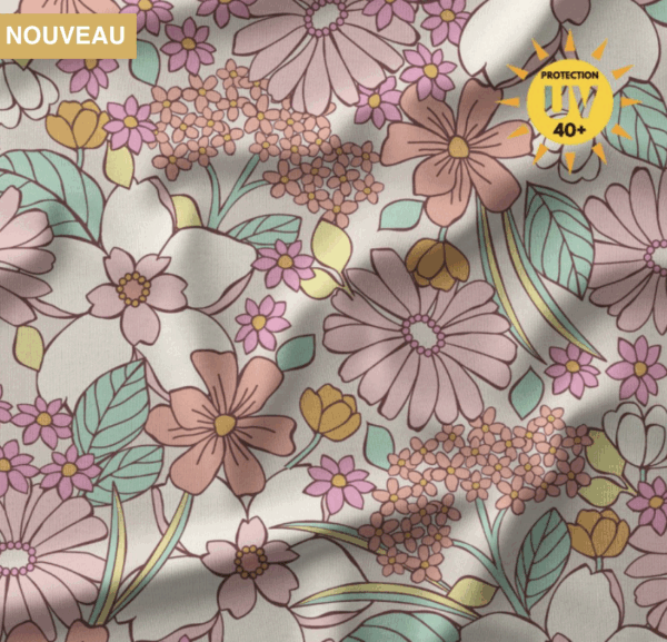 Tissus Lycra Flower anti UV