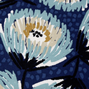 Toile de coton Laetitia bleu foncé